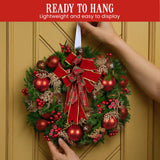 Christabelle 56cm Christmas Wreath Berries & Baubles