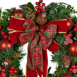 Christabelle 71cm Christmas Wreath Berries & Baubles