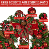 Christabelle 71cm Christmas Wreath Berries & Baubles