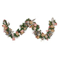 Christabelle Premium 1.8m Christmas Garland Jewelled Baubles & Berries Tree Decoration Ornament Pink Silver Gold