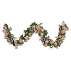 Christabelle Premium 1.8m Christmas Garland Jewelled Baubles & Berries Tree Decoration Ornament Pink Silver Gold