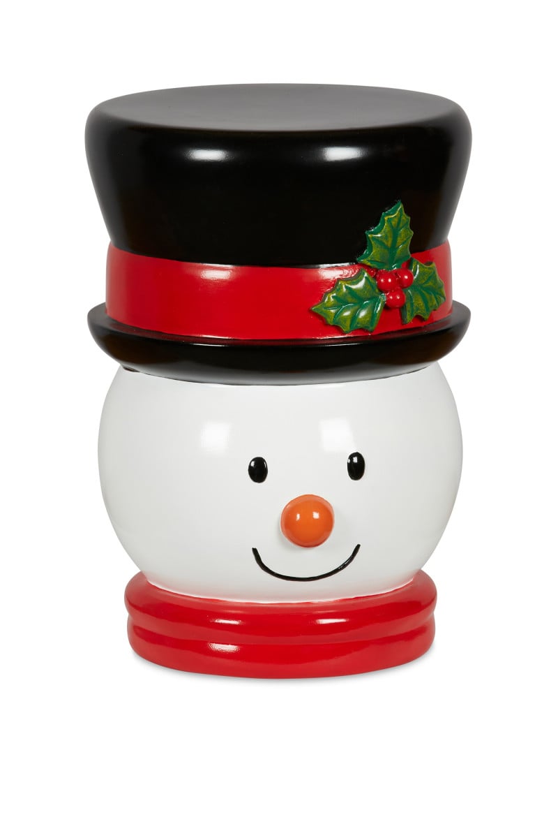 Christabelle Snowman Christmas Stool Seat Chair Indoor Outdoor