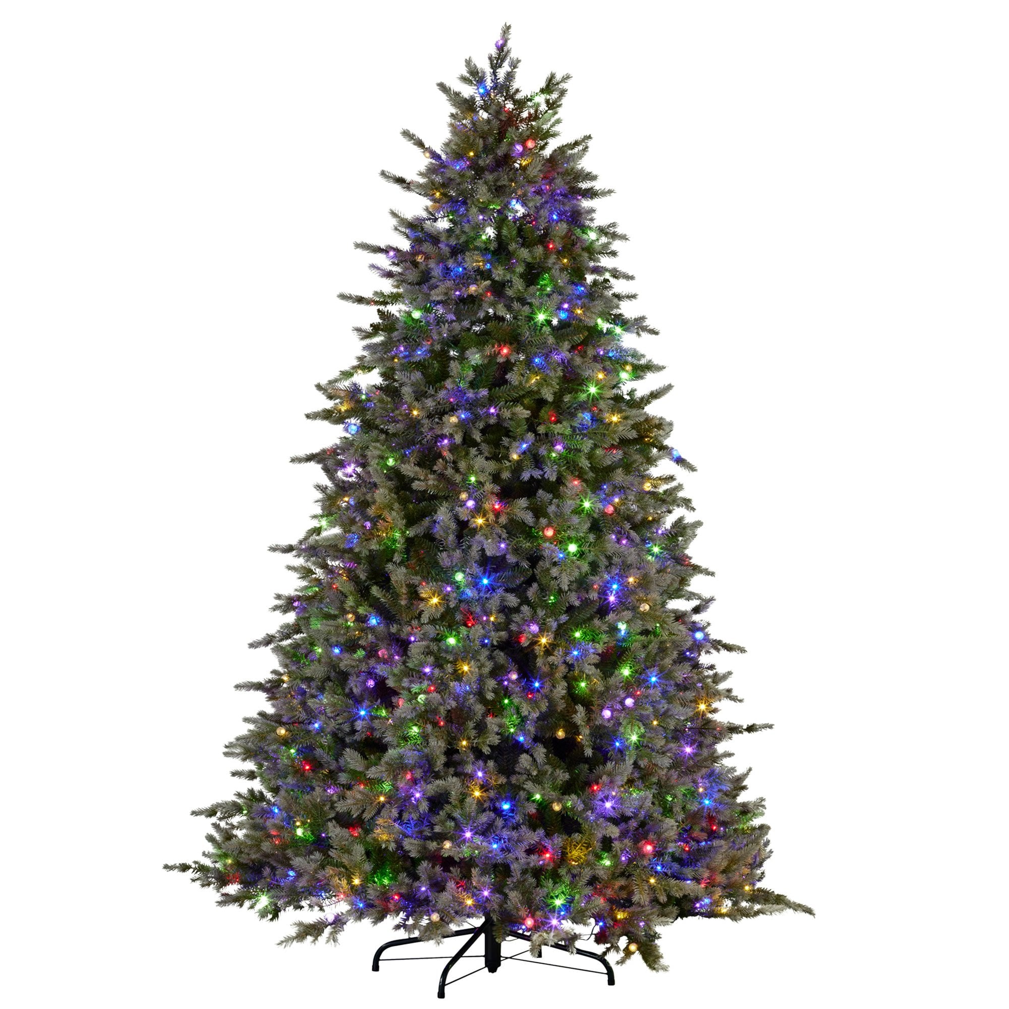 2.3M Bergen Fir Multicolour Pre-Lit Christmas Tree