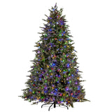 2.3M Bergen Fir Multicolour Pre-Lit Christmas Tree