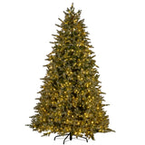2.3M Bergen Fir Multicolour Pre-Lit Christmas Tree
