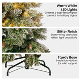 Christabelle Premium 7.5ft Christmas Tree with Lights - Cashmere