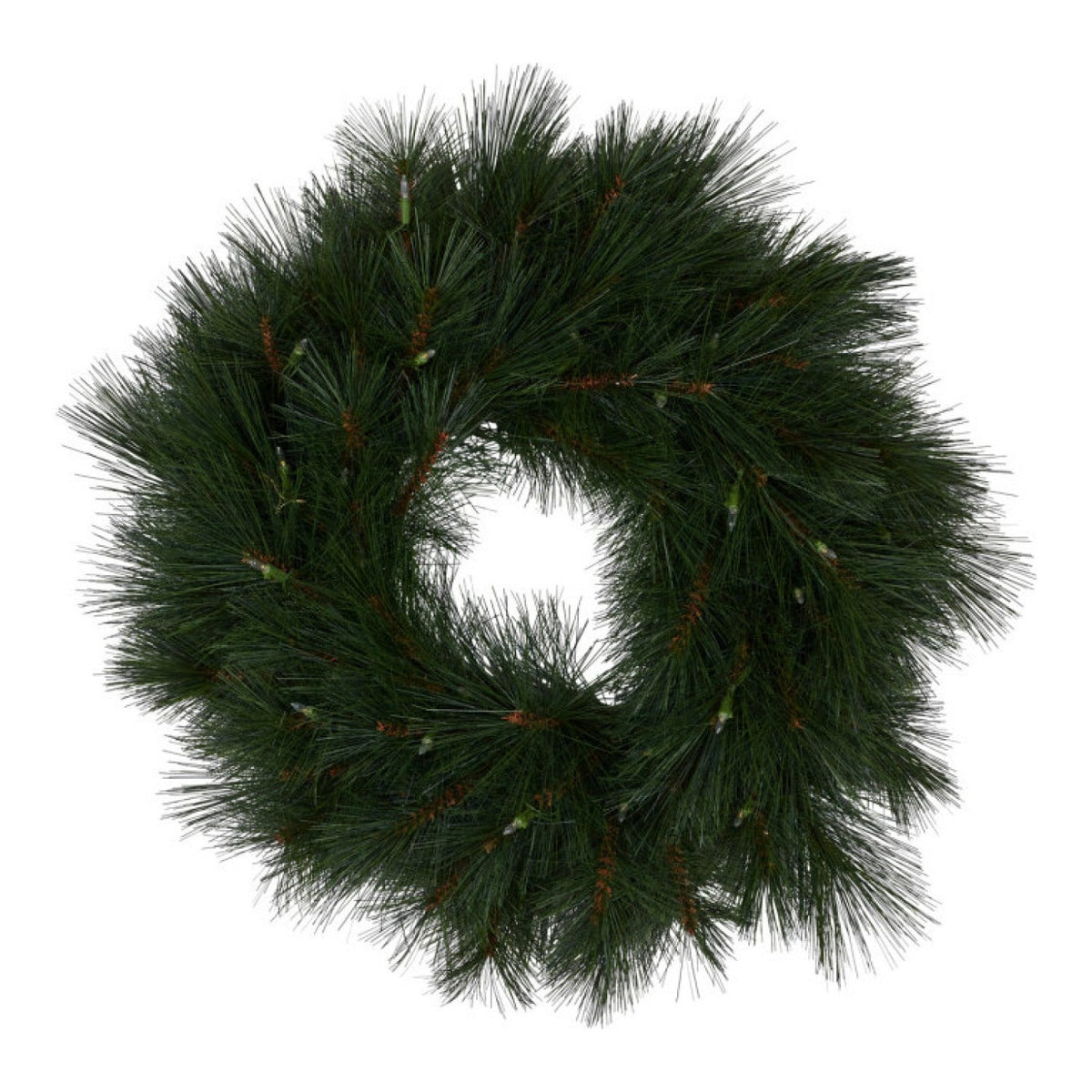 Christabelle 61cm Christmas Wreath Long Needle with LED Lights Front Door Decoration Ornament