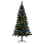 Christabelle 1.8m 6ft Lakeland Pine Christmas Tree Pre Lit Multi Function LED Artificial Indoor Xmas Decor Home