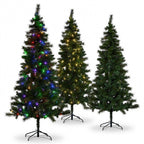 Christabelle 1.8m 6ft Lakeland Pine Christmas Tree Pre Lit Multi Function LED Artificial Indoor Xmas Decor Home