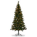 Christabelle 2.3m 7.5ft Lakeland Pine Christmas Tree Pre Lit Multi Function LED Artificial Indoor Xmas Decor Home