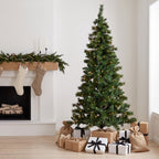 Christabelle 2.3m 7.5ft Lakeland Pine Christmas Tree Pre Lit Multi Function LED Artificial Indoor Xmas Decor Home
