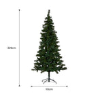 Christabelle 2.3m 7.5ft Lakeland Pine Christmas Tree Pre Lit Multi Function LED Artificial Indoor Xmas Decor Home