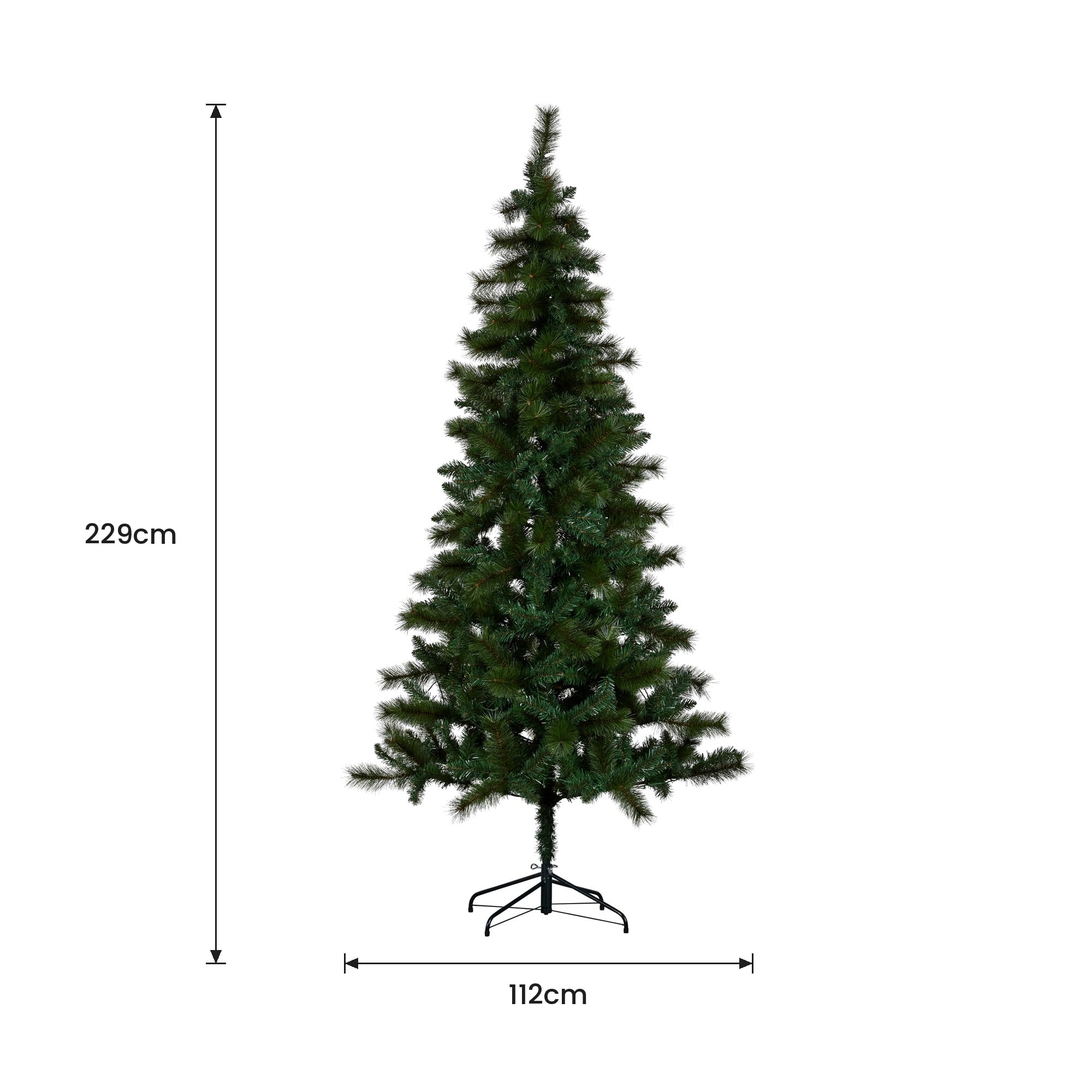 Christabelle 2.3m 7.5ft Lakeland Pine Christmas Tree Pre Lit Multi Function LED Artificial Indoor Xmas Decor Home