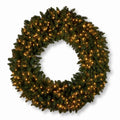 Christabelle 1.52m Nordic Pine Christmas Wreath Pre Lit White LED Large Statement Front Door Xmas Decoration Home