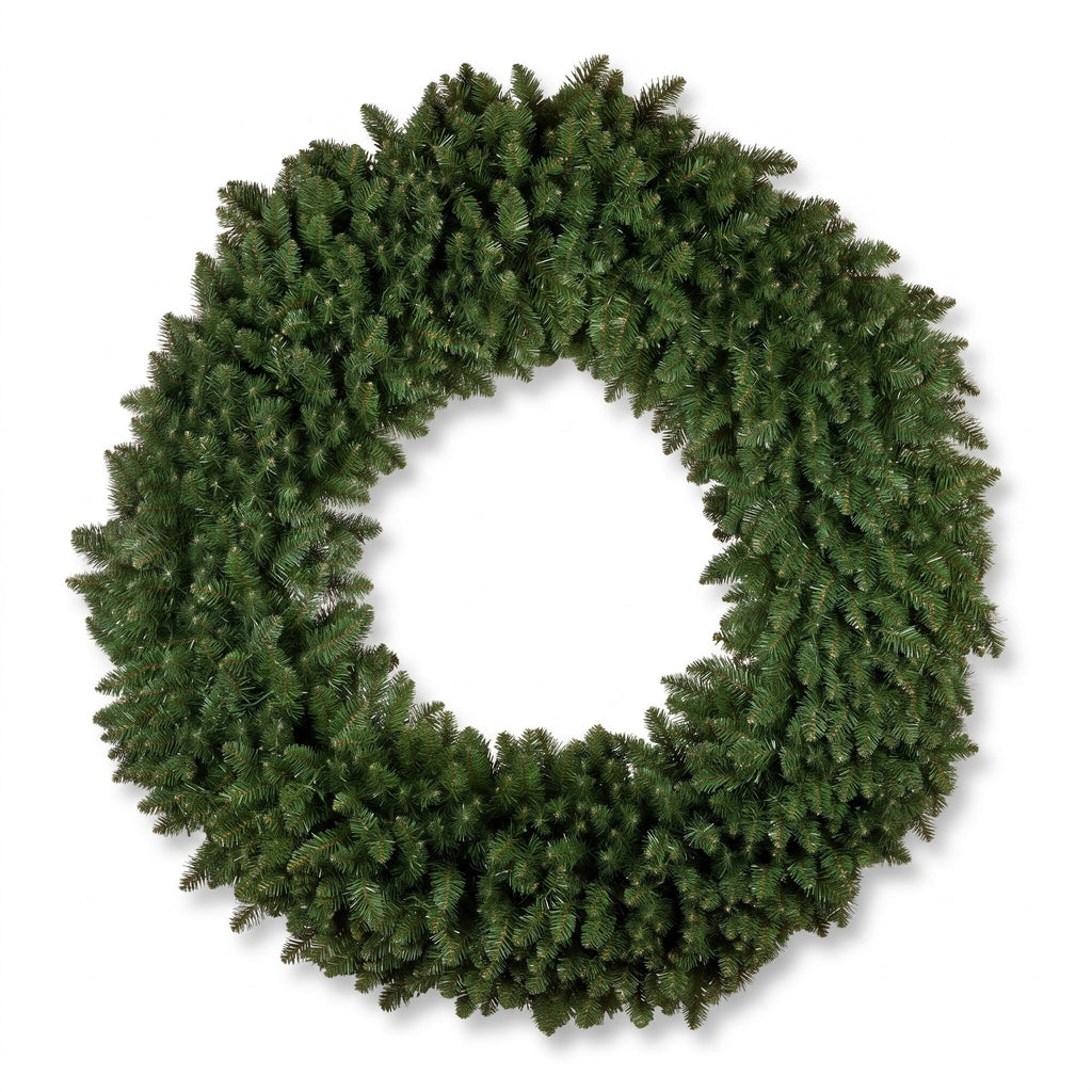 Christabelle 1.52m Nordic Pine Christmas Wreath Pre Lit White LED Large Statement Front Door Xmas Decoration Home