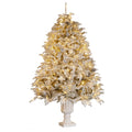 Christabelle 2.3m Christmas Tree Potted Alpine Fir with Pre Lit Multi-Colour LED Lights