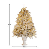 Christabelle 2.3m Christmas Tree Potted Alpine Fir with Pre Lit Multi-Colour LED Lights