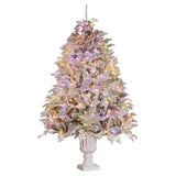 Christabelle 2.3m Christmas Tree Potted Alpine Fir with Pre Lit Multi-Colour LED Lights