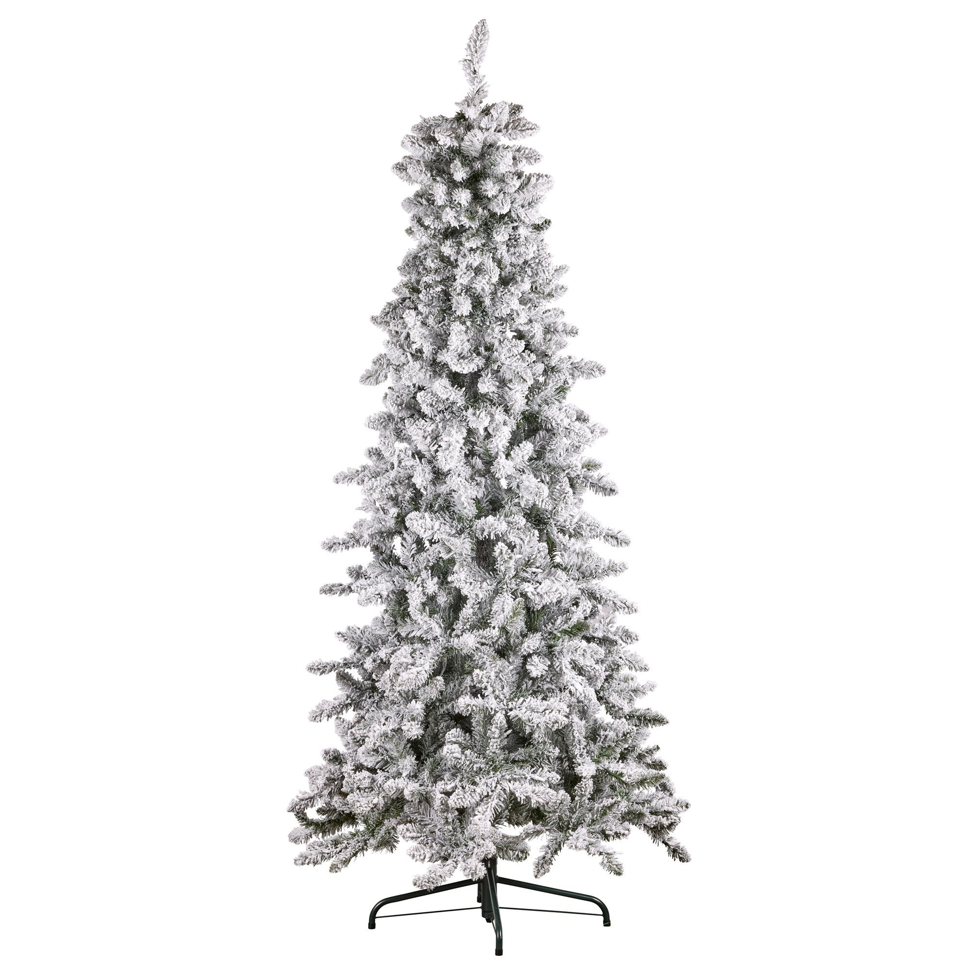 2.3M Christmas Tree with Lights- Snowy Norwegian Slimline
