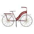 Christabelle 137cm Red Metal Christmas Display Bike