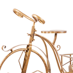 Antique Gold Bicycle Display Metal Christmas Decor