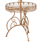 Antique Gold 2-Tier Metal Display Stand