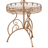 Antique Gold 2-Tier Metal Display Stand