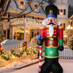 Inflatable Christmas Decorations Nutcracker 2.4M LED Lights