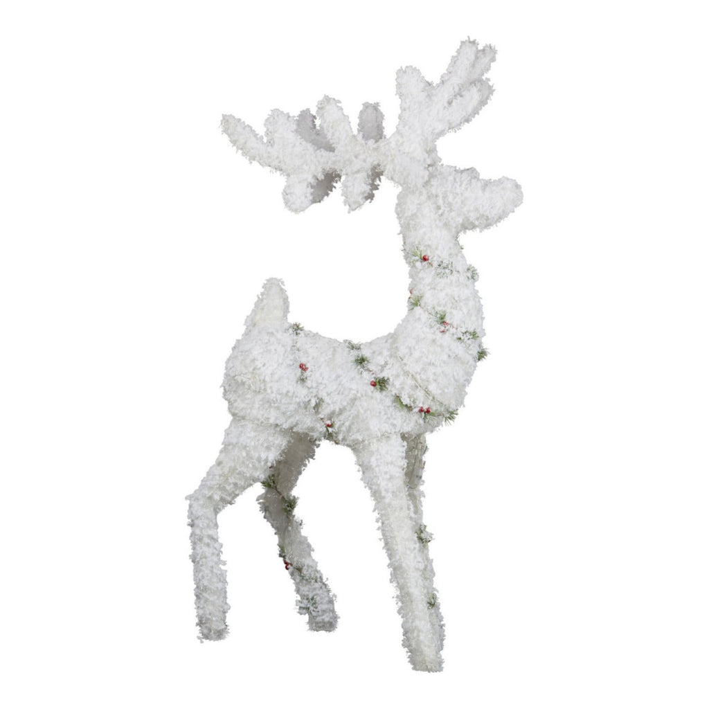 120cm Snowy Christmas Reindeer with Lights