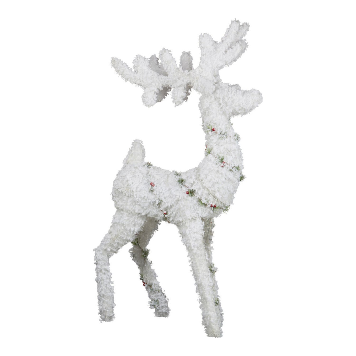 120cm Snowy Christmas Reindeer with Lights