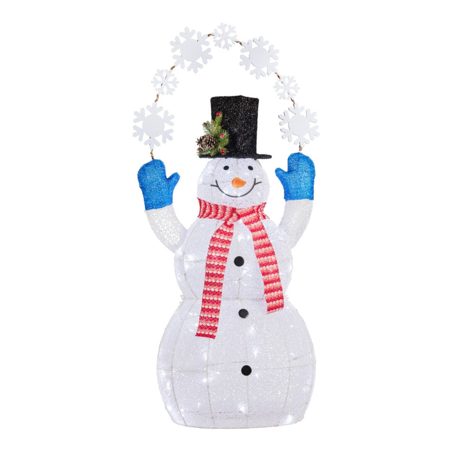 120cm Outdoor Snowman with Lights