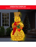 120cm White Outdoor Christmas Snowman with Lights