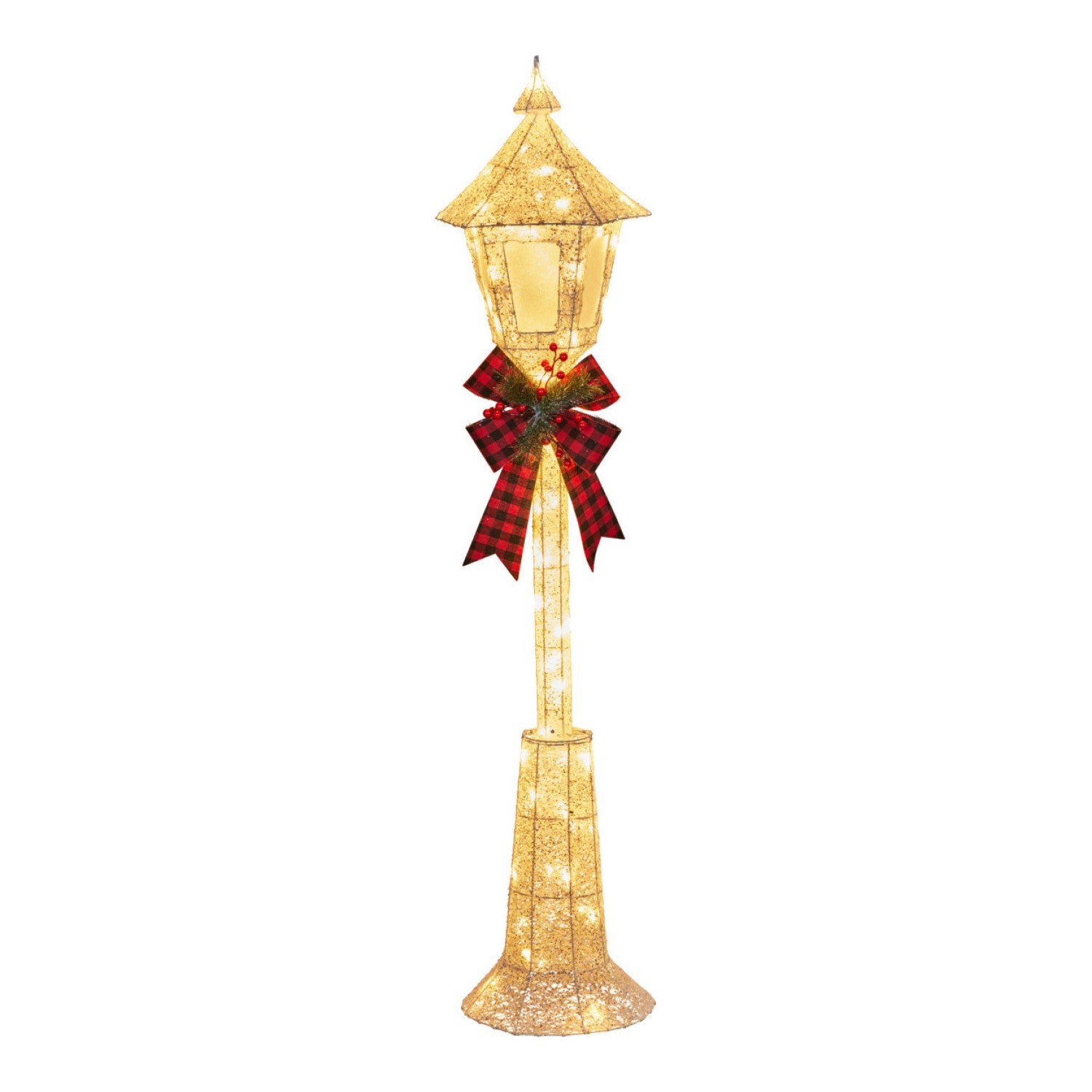 Christmas Lamp Post with Lights - Indoor/Outdoor 150cm