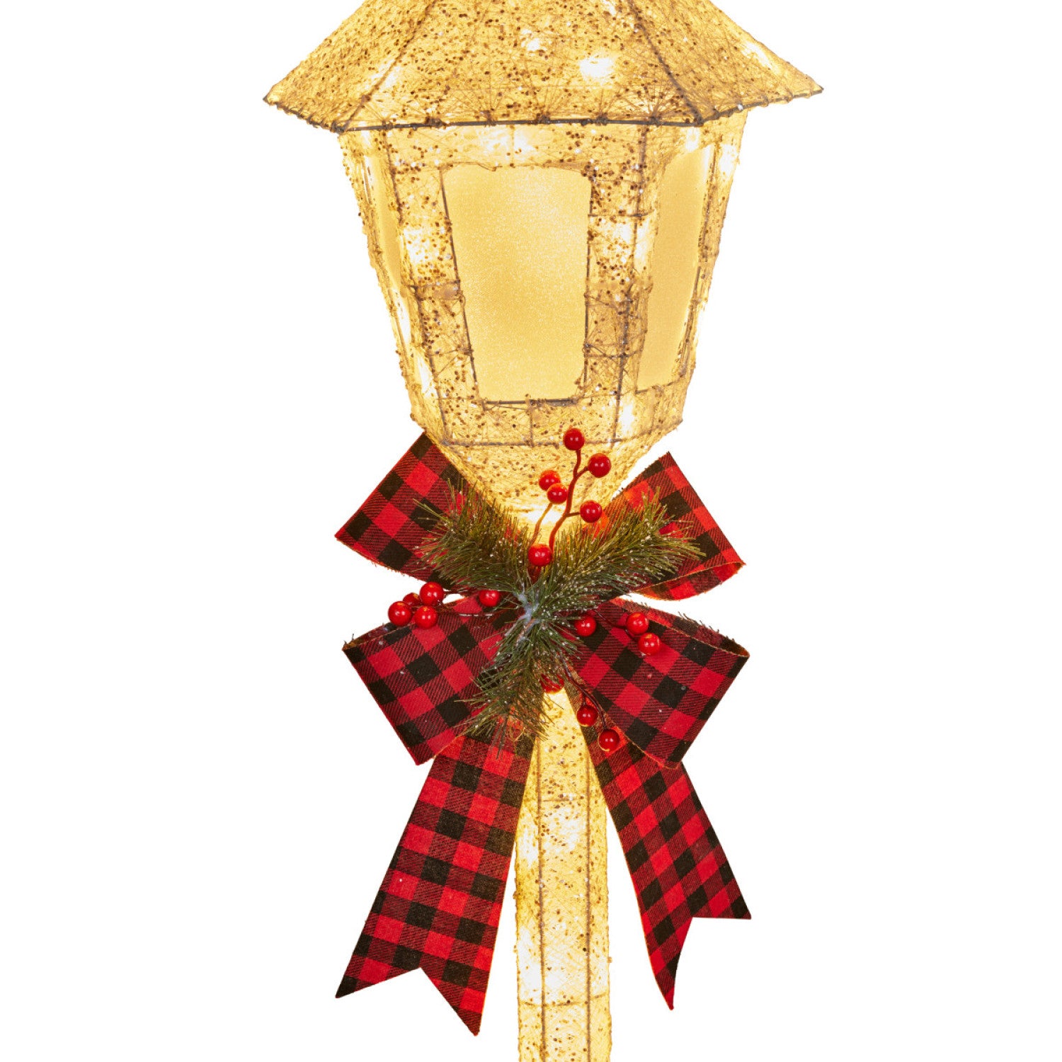 Christmas Lamp Post with Lights - Indoor/Outdoor 150cm