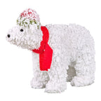 Christmas Polar Bear with Lights & Snowy Finish - 43cm