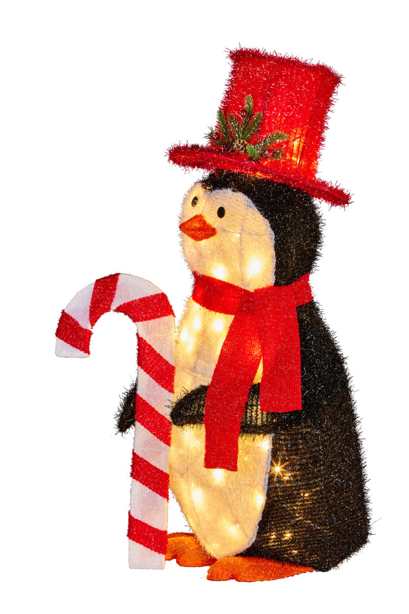 Christabelle 80cm Christmas Penguin Display with LED Lights Indoor Outdoor Decoration