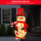 Christabelle 80cm Christmas Penguin Display with LED Lights Indoor Outdoor Decoration
