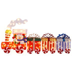 Christmas Train & 3 Carriages with Lights Indoor/Outdoor