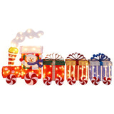 Christmas Train & 3 Carriages with Lights Indoor/Outdoor