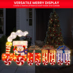 Christmas Train & 3 Carriages with Lights Indoor/Outdoor