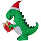 Christabelle 90cm Christmas Dinosaur Display with LED Lights Decoration