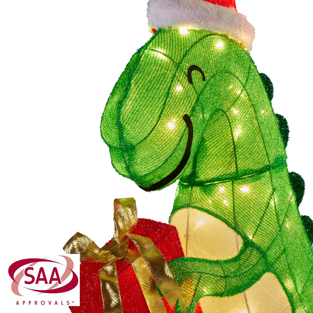 Christabelle 90cm Christmas Dinosaur Display with LED Lights Decoration