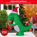 Christabelle 90cm Christmas Dinosaur Display with LED Lights Decoration
