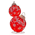 Christabelle Oversized Christmas Bauble Display Warm White LED Lights Indoor & Outdoor Holiday Decoration w/Wire Base
