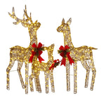 Christabelle 3 Reindeer Family Christmas Light Up Display 1.3m LED Outdoor Indoor Xmas Yard Lawn Statue Home Decor