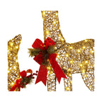Christabelle 3 Reindeer Family Christmas Light Up Display 1.3m LED Outdoor Indoor Xmas Yard Lawn Statue Home Decor