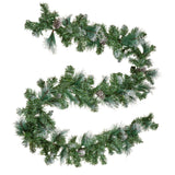 Christabelle 2.7m Christmas Garland Bayville Pine Cones with LED Lights Tree Decoration Ornament