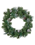 Christabelle 61cm Christmas Wreath Bayville Pine with LED Lights Front Door Decoration Ornament