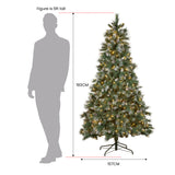 National Tree Company 1.8m Bayville Pine Pre-Lit Christmas Tree