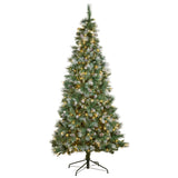 Christabelle 2.3m Bayville Pine Slim Pre-Lit Christmas Tree